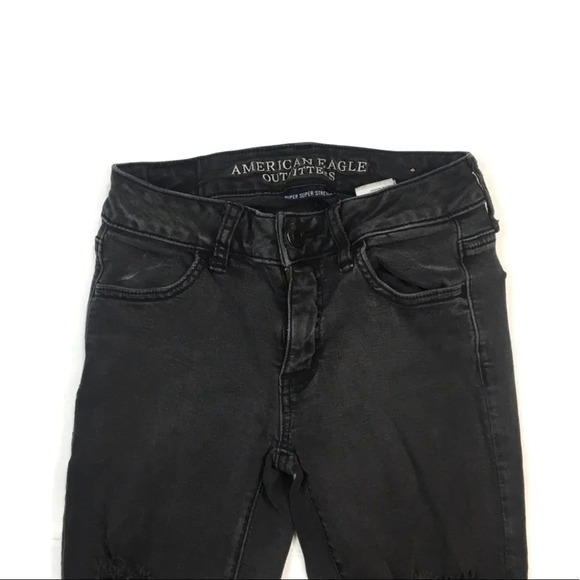 WJ159 Women’s American Eagle Super Super Stretch Jeggings Jeans 0 - Picture 3 of 7